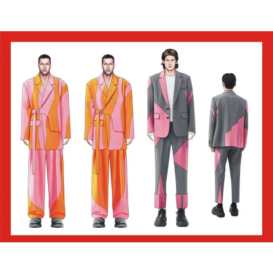 The complete process from fashion design sketches and technical flats to CAD pattern making, garment production tech packs, and construction drawings.